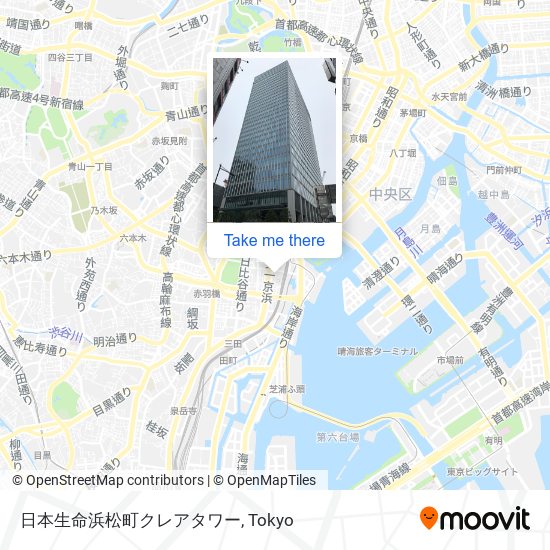 日本生命浜松町クレアタワー map