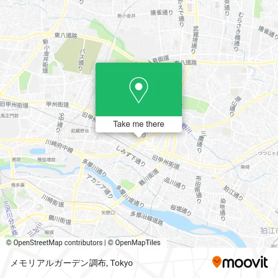 メモリアルガーデン調布 map