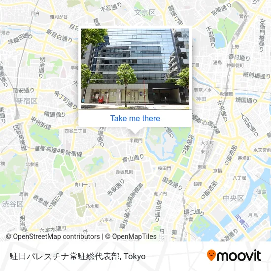 駐日パレスチナ常駐総代表部 map