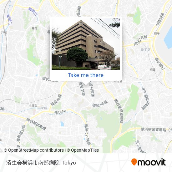 済生会横浜市南部病院 map