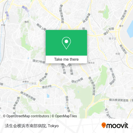 済生会横浜市南部病院 map