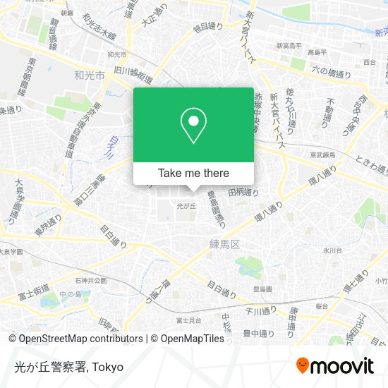 光が丘警察署 map