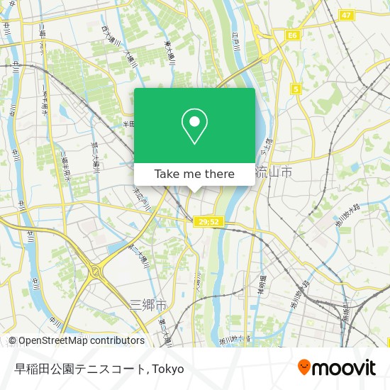 早稲田公園テニスコート map