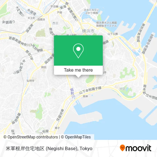 米軍根岸住宅地区 (Negishi Base) map