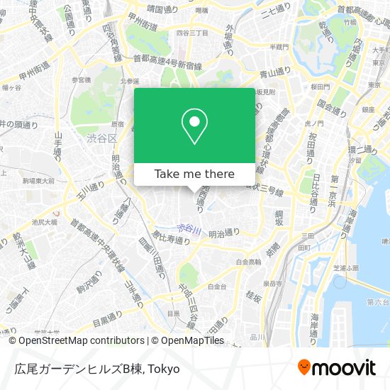 広尾ガーデンヒルズB棟 map