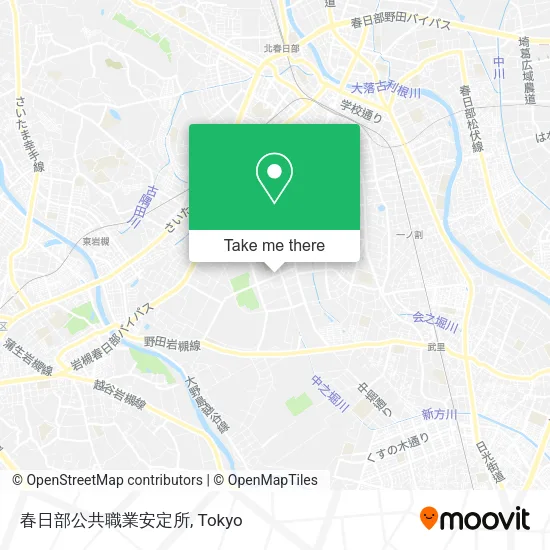 春日部公共職業安定所 map