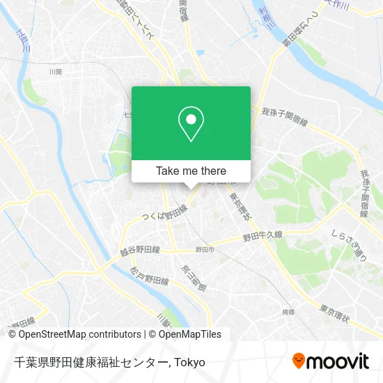 千葉県野田健康福祉センター map