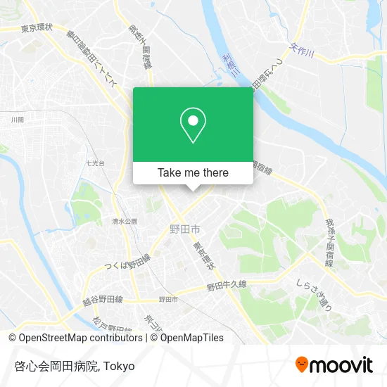 啓心会岡田病院 map