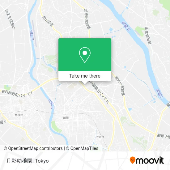 月影幼稚園 map