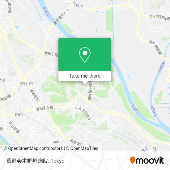 葛野会木野崎病院 map