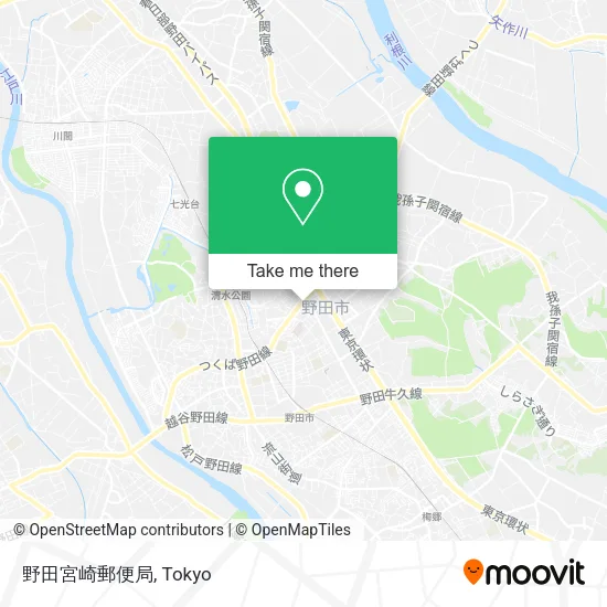 野田宮崎郵便局 map
