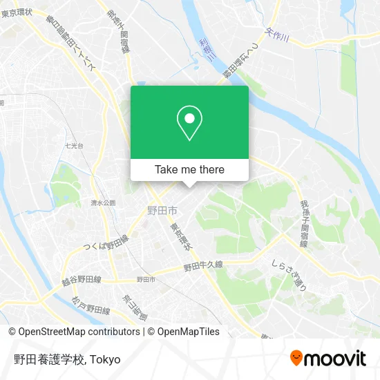 野田養護学校 map