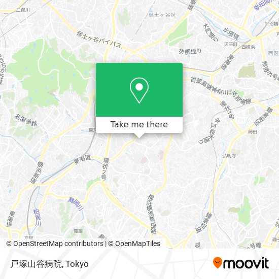 戸塚山谷病院 map