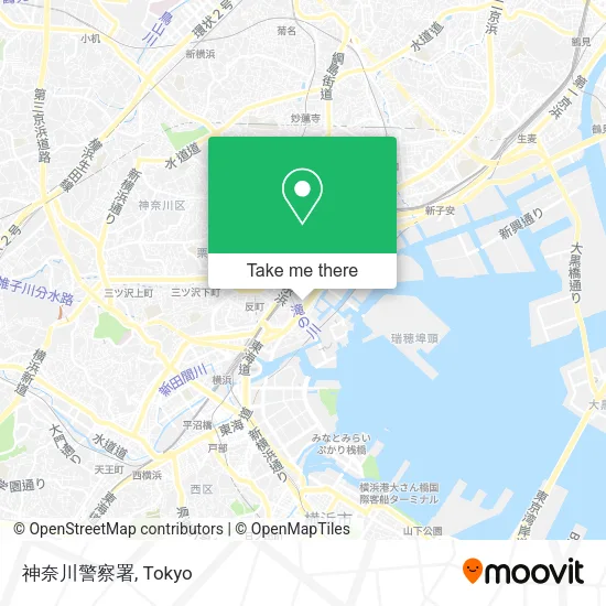 神奈川警察署 map