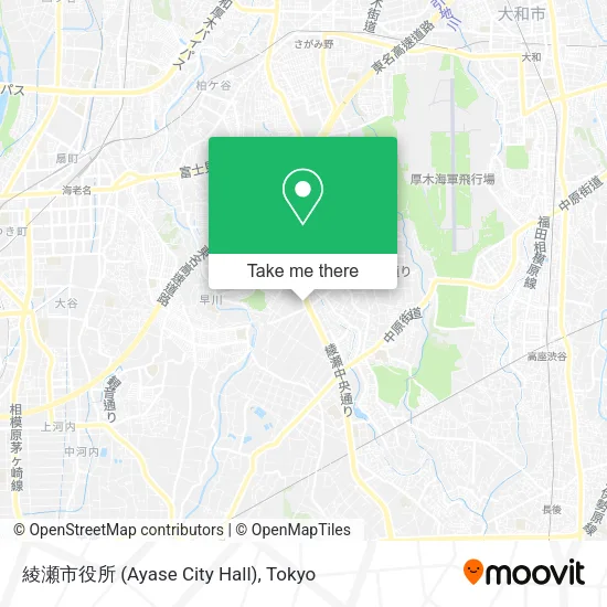 Ayase City Hall map