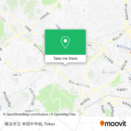 横浜市立 本宿中学校 map