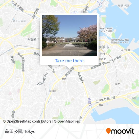 蒔田公園 map