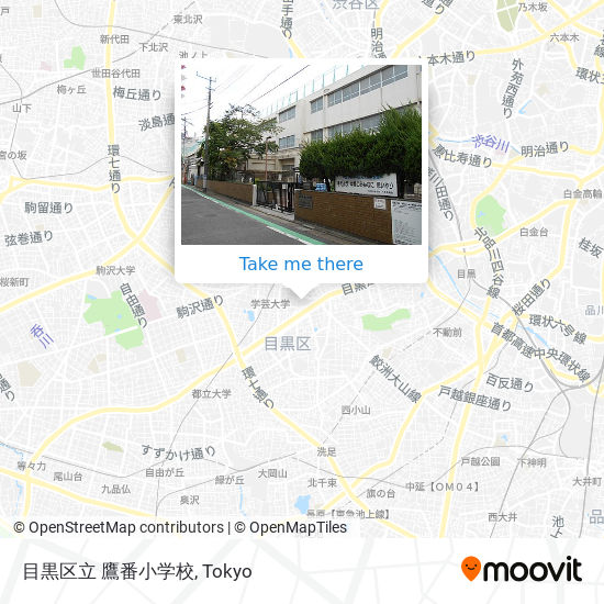 目黒区立 鷹番小学校 map