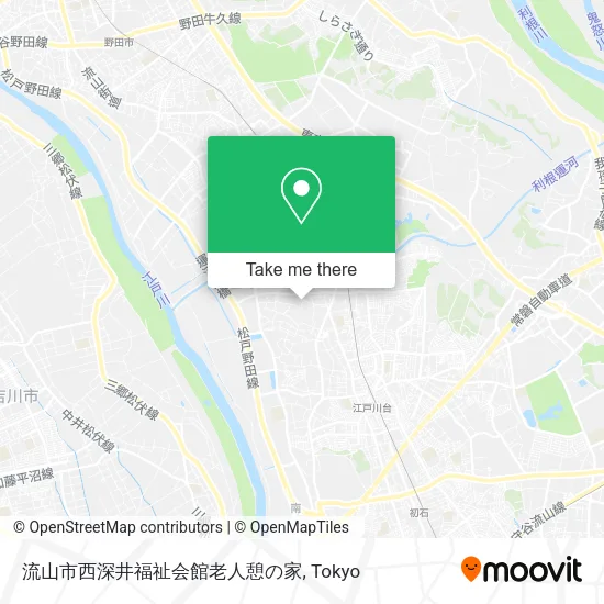 流山市西深井福祉会館老人憩の家 map