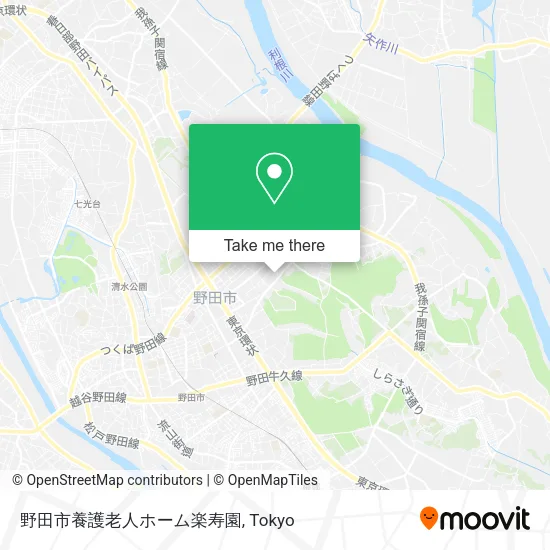 野田市養護老人ホーム楽寿園 map