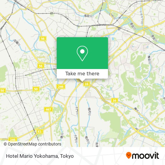 Hotel Mario Yokohama map