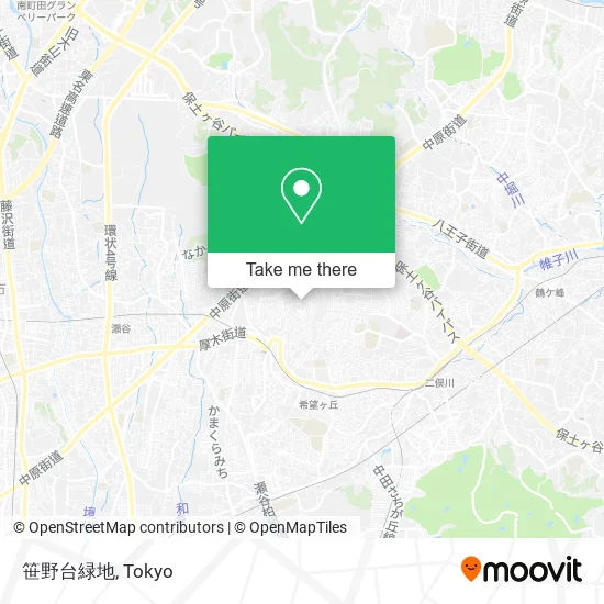 笹野台緑地 map