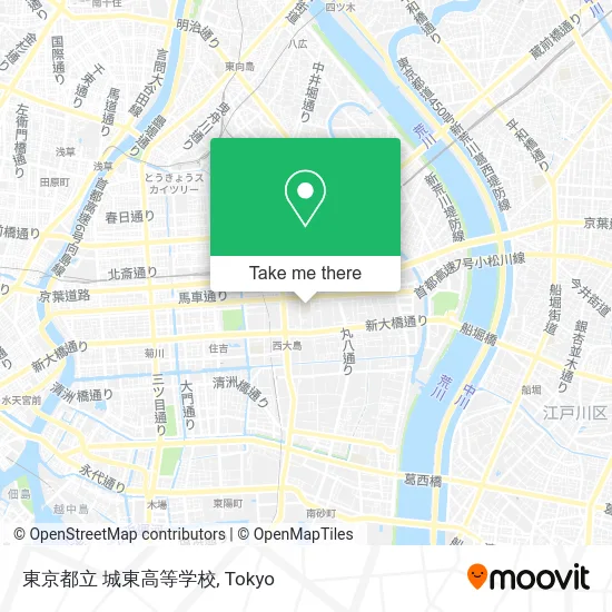 東京都立 城東高等学校 map