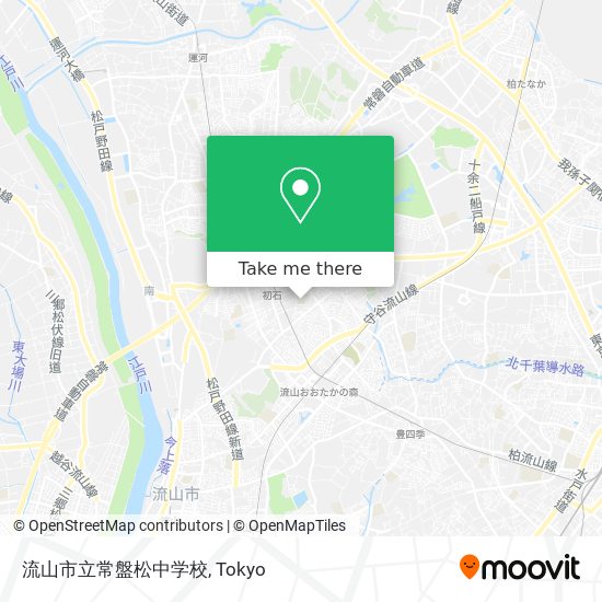 流山市立常盤松中学校 map