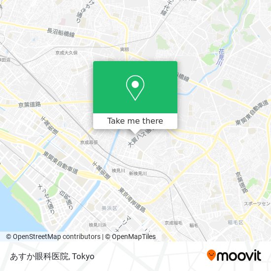 あすか眼科医院 map