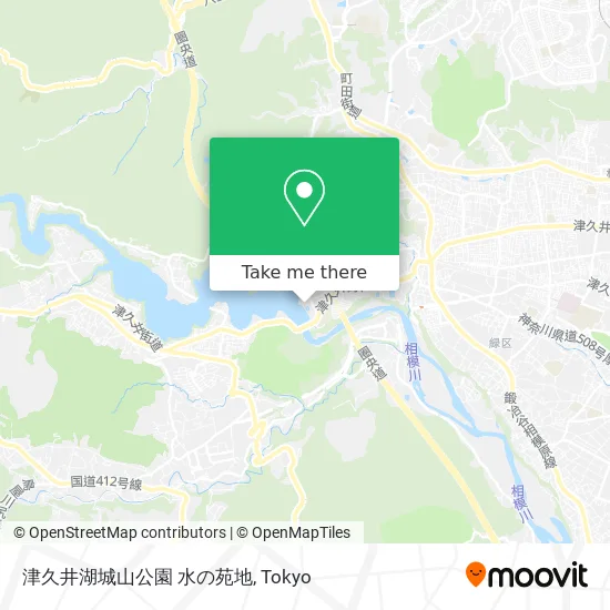 Tsukui Lake Shiroyama Park Water Garden map