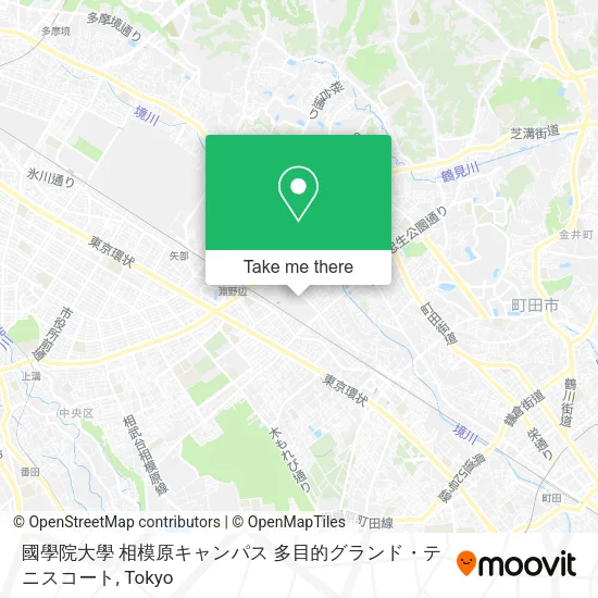 國學院大學 相模原キャンパス 多目的グランド・テニスコート map