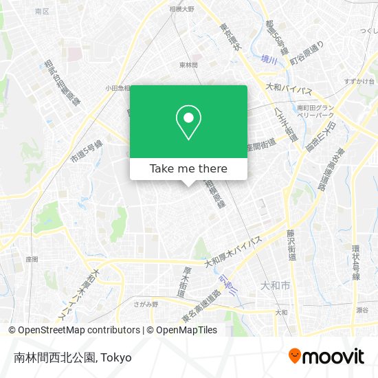 南林間西北公園 map