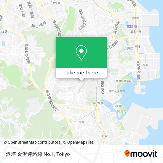 鉄塔 金沢連絡線 No.1 map