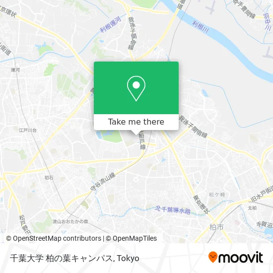 Chiba University Kashiwanoha Campus map