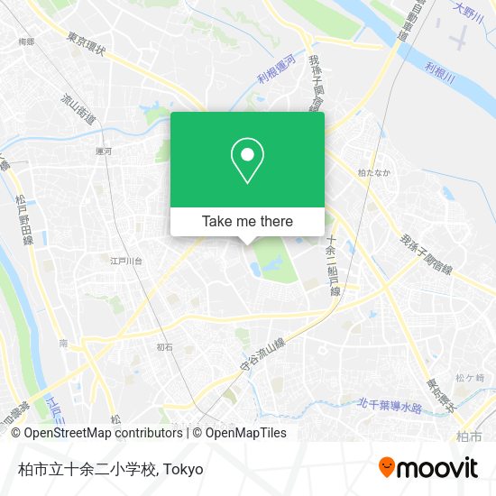 柏市立十余二小学校 map