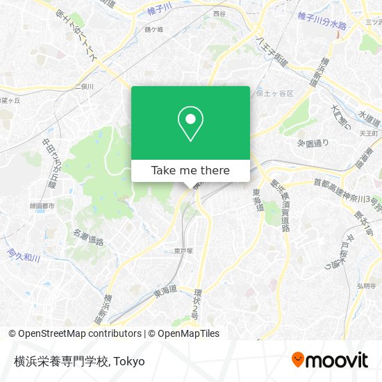 横浜栄養専門学校 map