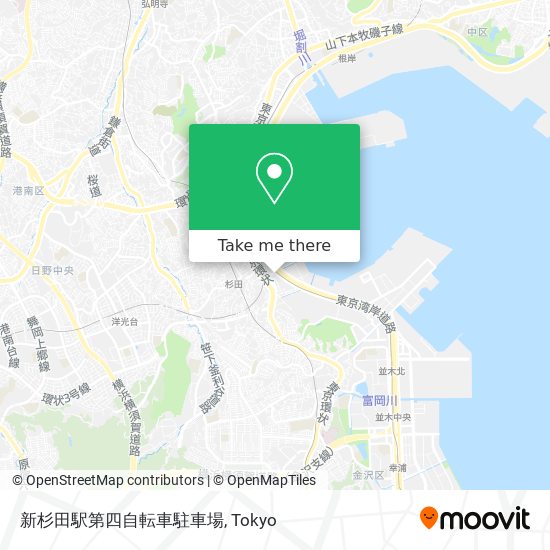 新杉田駅第四自転車駐車場 map