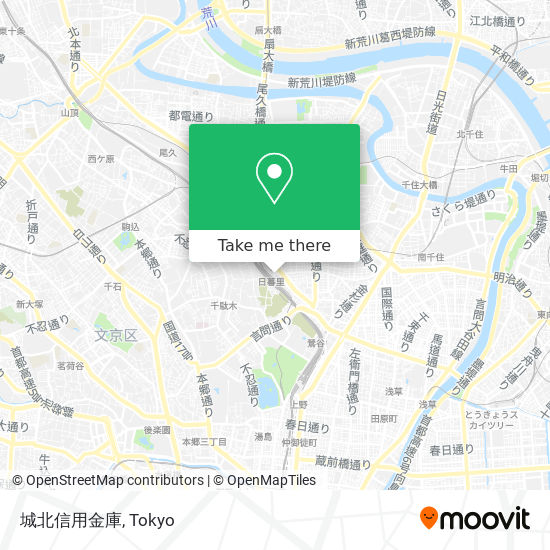 城北信用金庫 map