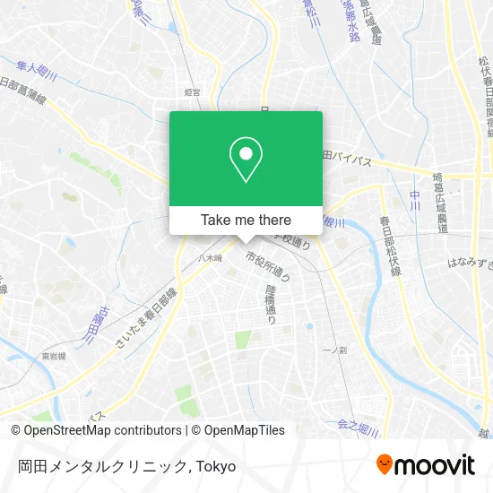 岡田メンタルクリニック map