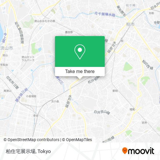 柏住宅展示場 map