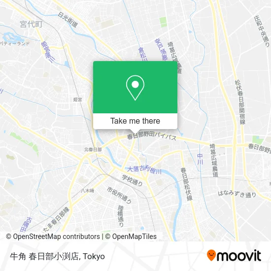 牛角 春日部小渕店 map