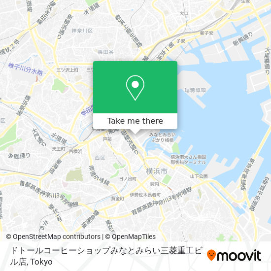 지하철 또는 버스 으로 横浜市 에서 ドトールコーヒーショップみなとみらい三菱重工ビル店 으로 가는법