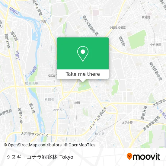 クヌギ・コナラ観察林 map