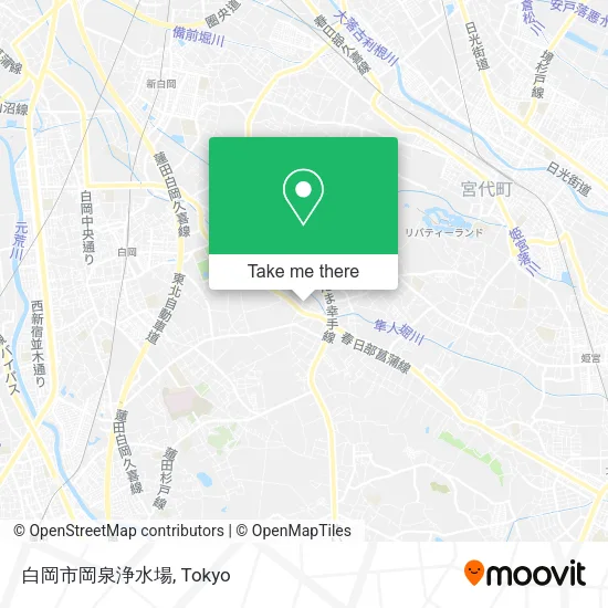 白岡市岡泉浄水場 map