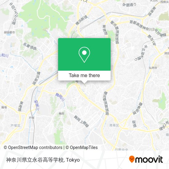 神奈川県立永谷高等学校 map