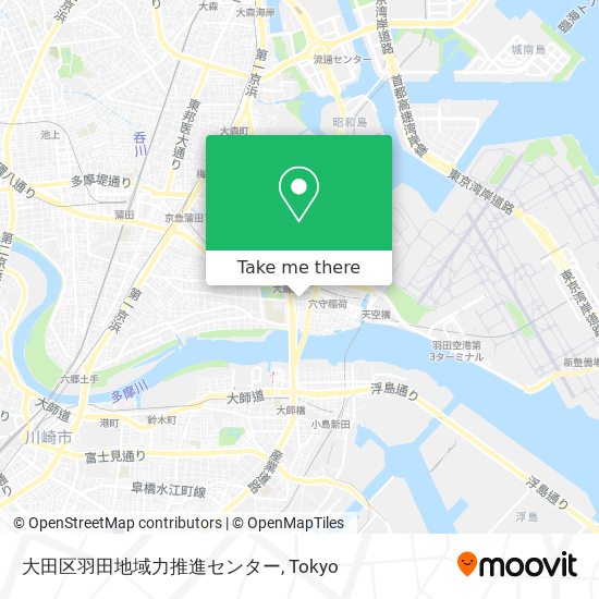 大田区羽田地域力推進センター map