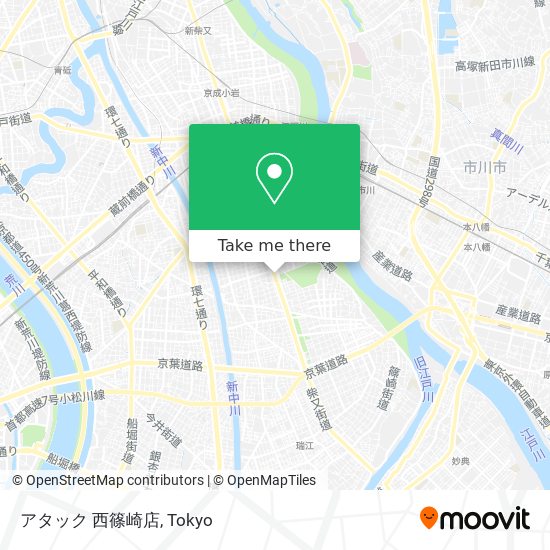 アタック 西篠崎店 map
