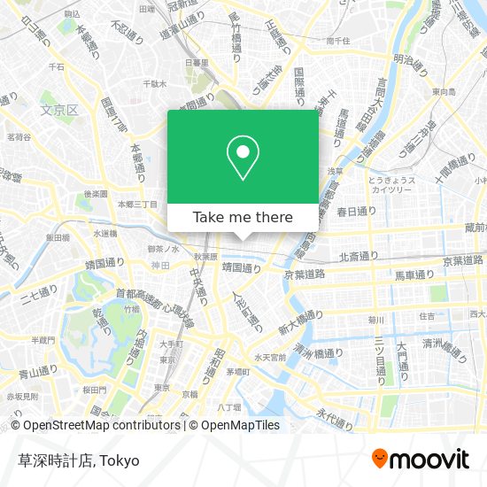 草深時計店 map