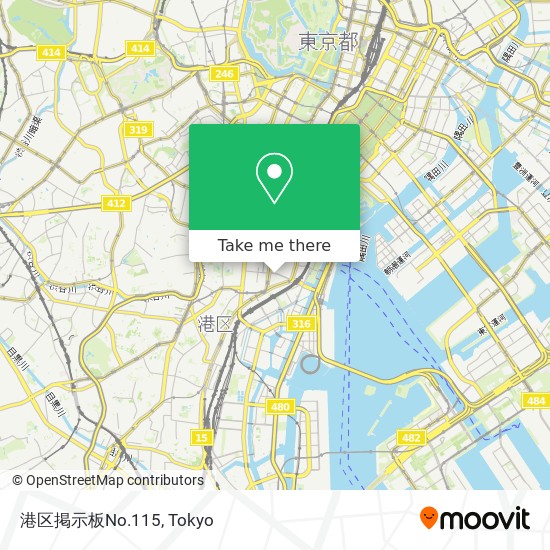 港区掲示板No.115 map