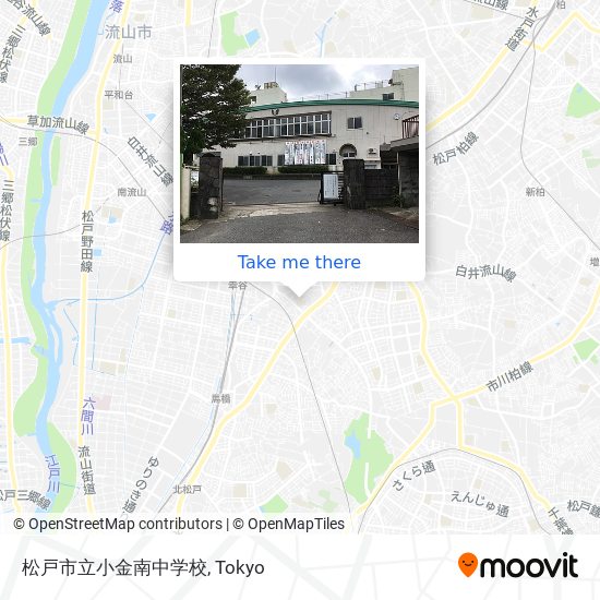 松戸市立小金南中学校 map